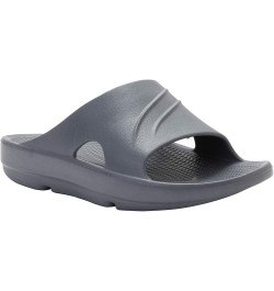 Mens and Womens Arch Support Recovery Slide Sandals Dark Gray $22.79 Sandals