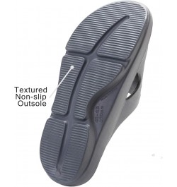 Mens and Womens Arch Support Recovery Slide Sandals Dark Gray $22.79 Sandals