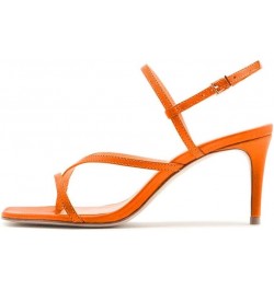 High Heels 10cm Summer Open Toe Fashion Buckle Stiletto Sandals Dress Shoes-Red||39 36 Orange $35.26 Sandals