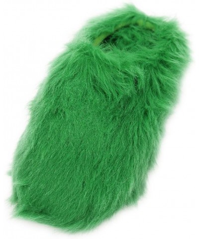 Women's Warm Cute Long Fleece Plush Indoor House SPA Slippers Clogs Green $12.05 Slippers