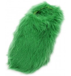 Women's Warm Cute Long Fleece Plush Indoor House SPA Slippers Clogs Green $12.05 Slippers