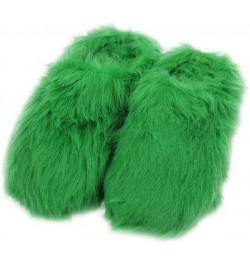 Women's Warm Cute Long Fleece Plush Indoor House SPA Slippers Clogs Green $12.05 Slippers