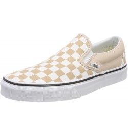 Unisex Old Skool Classic Skate Shoes Beige ((Checkerboard) Frappe/True White Qco) $27.95 Fashion Sneakers