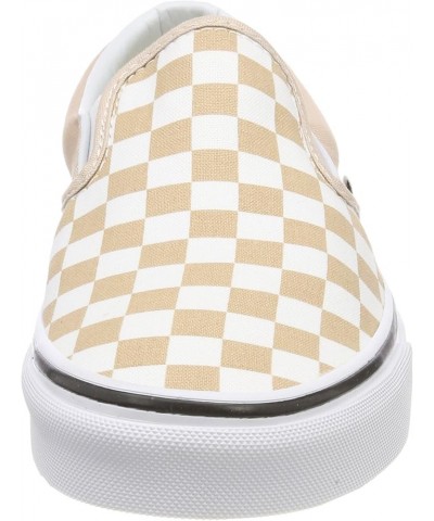 Unisex Old Skool Classic Skate Shoes Beige ((Checkerboard) Frappe/True White Qco) $27.95 Fashion Sneakers