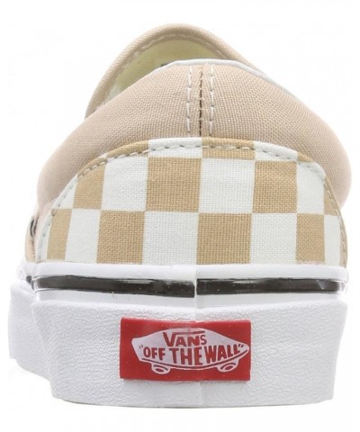 Unisex Old Skool Classic Skate Shoes Beige ((Checkerboard) Frappe/True White Qco) $27.95 Fashion Sneakers