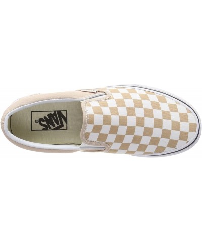 Unisex Old Skool Classic Skate Shoes Beige ((Checkerboard) Frappe/True White Qco) $27.95 Fashion Sneakers