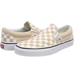 Unisex Old Skool Classic Skate Shoes Beige ((Checkerboard) Frappe/True White Qco) $27.95 Fashion Sneakers