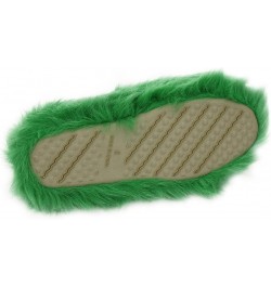 Women's Warm Cute Long Fleece Plush Indoor House SPA Slippers Clogs Green $12.05 Slippers