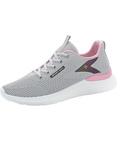 for Women Mesh Running Shoes Athletic Tennis Walking Breathable Fashion Sport Shoes Knit Women Shoes Casual Size 8 Grey $11.7...