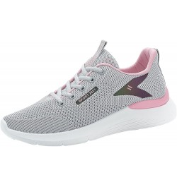 for Women Mesh Running Shoes Athletic Tennis Walking Breathable Fashion Sport Shoes Knit Women Shoes Casual Size 8 Grey $11.7...