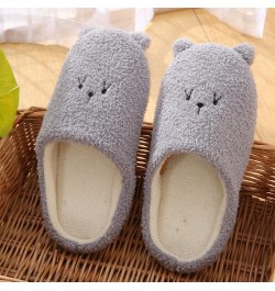 Women's Non Slip Slippers Women's House Casual Snow Slippers Shoes Slip-On Indoor Bear Slippers Women's slipper Grey $8.53 Sl...