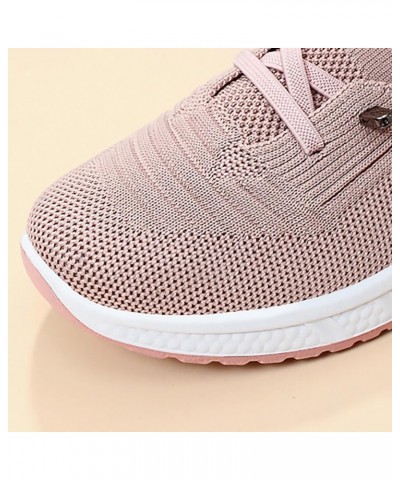 Casual Ladies Single Shoes Breathable Comfortable Middle Mom Shoes Business Casual Shoes for Women Winter Pink $15.53 Athleti...