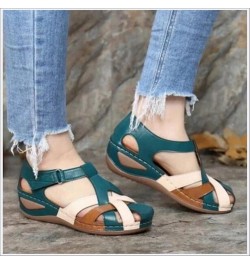 Women's Summer Sandals Casual Bohemia Gladiator Wedge Shoes Comfortable Ankle Strap Outdoor Platform Sandals Mule Clogs Slipp...