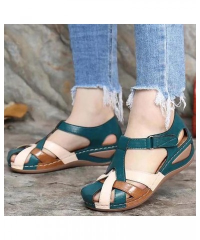 Women's Summer Sandals Casual Bohemia Gladiator Wedge Shoes Comfortable Ankle Strap Outdoor Platform Sandals Mule Clogs Slipp...