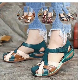 Women's Summer Sandals Casual Bohemia Gladiator Wedge Shoes Comfortable Ankle Strap Outdoor Platform Sandals Mule Clogs Slipp...