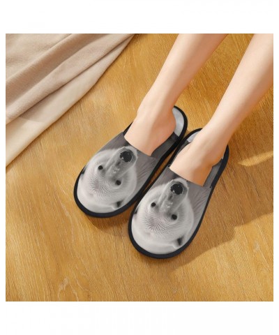 Polar Bear Fuzzy Slippers for Women Men Soft Plush Slippers Casual House Slippers Indoor Medium $13.30 Slippers