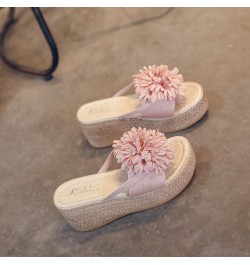 Flip Flop Slippers Women Wide Sliders For Women Sandals Black Flip Flops For Women Brown Flats Shoes Women Sandals Wom D-pink...