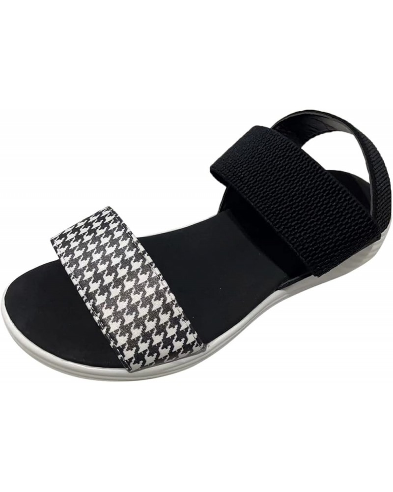 Summer Sandals for Women, Womens Outdoor Athletic Open Toe Low Heel Sandals Ankle Strap Open Toe Beach Sandals Black 8.5 $12....