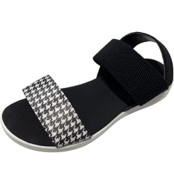 Summer Sandals for Women, Womens Outdoor Athletic Open Toe Low Heel Sandals Ankle Strap Open Toe Beach Sandals Black 8.5 $12....