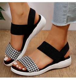 Summer Sandals for Women, Womens Outdoor Athletic Open Toe Low Heel Sandals Ankle Strap Open Toe Beach Sandals Black 8.5 $12....