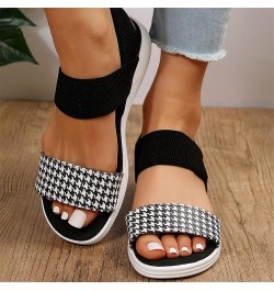 Summer Sandals for Women, Womens Outdoor Athletic Open Toe Low Heel Sandals Ankle Strap Open Toe Beach Sandals Black 8.5 $12....