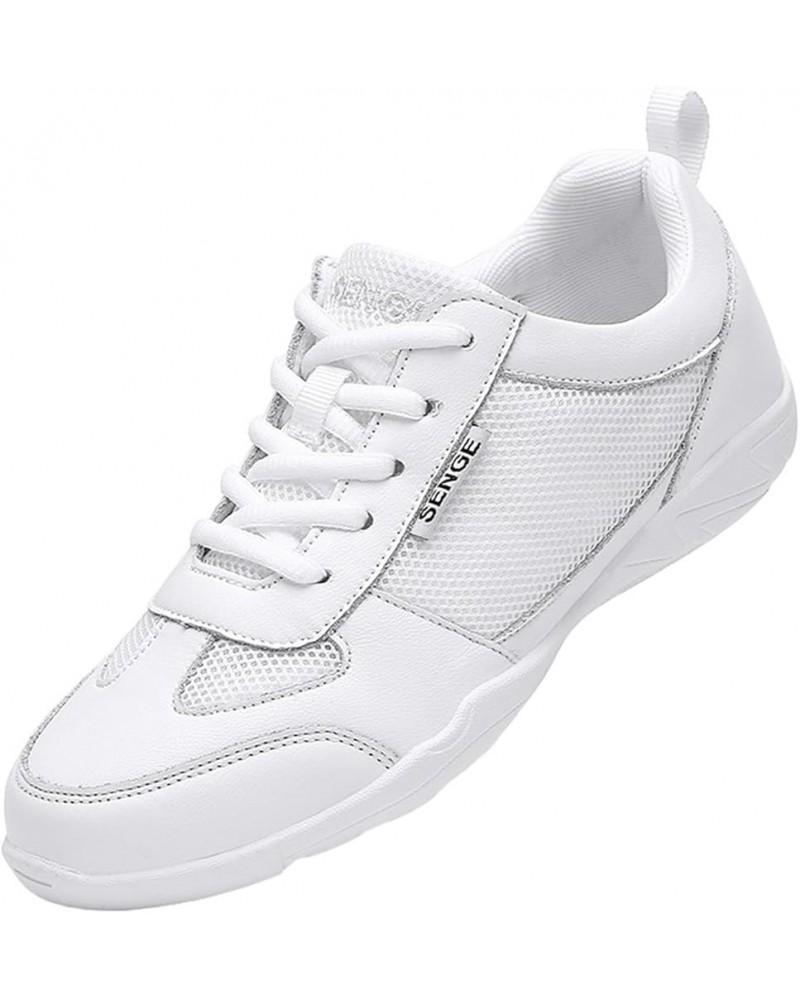 Women's Cheerleading Shoes Fitness Dance Sports Shoes Breathable Competition Cheer Shoes White $21.18 Athletic Shoes