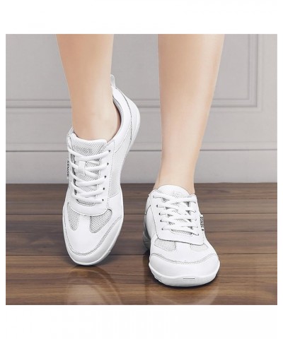 Women's Cheerleading Shoes Fitness Dance Sports Shoes Breathable Competition Cheer Shoes White $21.18 Athletic Shoes