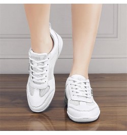 Women's Cheerleading Shoes Fitness Dance Sports Shoes Breathable Competition Cheer Shoes White $21.18 Athletic Shoes