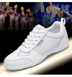 Women's Cheerleading Shoes Fitness Dance Sports Shoes Breathable Competition Cheer Shoes White $21.18 Athletic Shoes