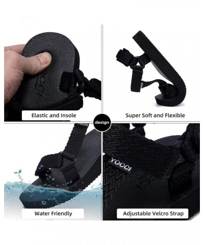 Women's Original Sport Sandals Hiking Sandals with Arch Support Yoga Mat Insole Light Weight Outdoor Water Shoes Black $11.34...