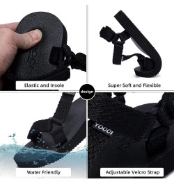 Women's Original Sport Sandals Hiking Sandals with Arch Support Yoga Mat Insole Light Weight Outdoor Water Shoes Black $11.34...