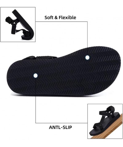 Women's Original Sport Sandals Hiking Sandals with Arch Support Yoga Mat Insole Light Weight Outdoor Water Shoes Black $11.34...