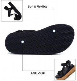 Women's Original Sport Sandals Hiking Sandals with Arch Support Yoga Mat Insole Light Weight Outdoor Water Shoes Black $11.34...