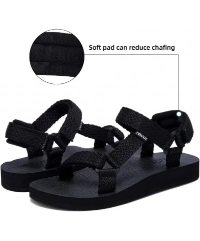 Women's Original Sport Sandals Hiking Sandals with Arch Support Yoga Mat Insole Light Weight Outdoor Water Shoes Black $11.34...