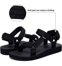 Women's Original Sport Sandals Hiking Sandals with Arch Support Yoga Mat Insole Light Weight Outdoor Water Shoes Black $11.34...