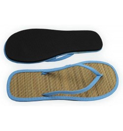 Women's Flip-Flops Straw Slippers Sandals, Outdoor Beach Clip Toe Sandals Flat Comfortable Casual Sandals A-blue $9.46 Athlet...