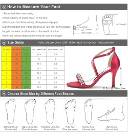 8.5Cm Women's Open Toe High Heel Pumps Satin Ankle Straps Buckle Stiletto Heel Cross Strap Wedding Shoes with Rhinestones Whi...