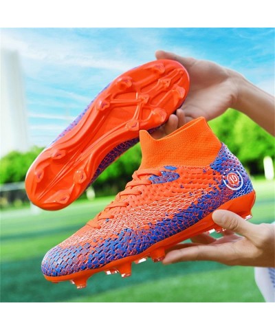 Mens High-Top Turf Soccer Cleats Women Breathable Lightweight Youth Professional Football Boots Wide Shoes Outdoor Zapatos de...