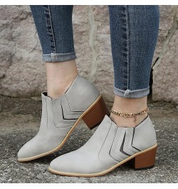 Womens Booties And Ankle Boots Black White Ankle Boots Heel Black Booties for Women Low Heel Taupe Ankle Boots Wide Leather W...