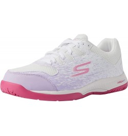 women's Go Train Arch Fit Viper Court-Pickleball Sneaker White/Lavender $54.97 Athletic Shoes