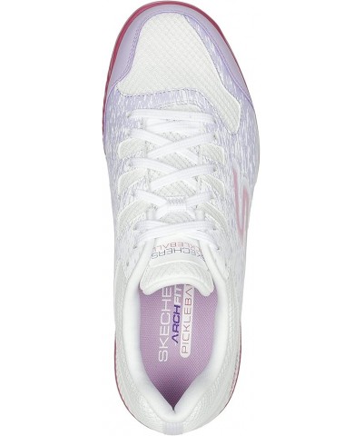 women's Go Train Arch Fit Viper Court-Pickleball Sneaker White/Lavender $54.97 Athletic Shoes