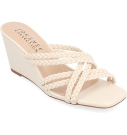 Women's Baylen Wedge Sandals Beige $21.15 Sandals