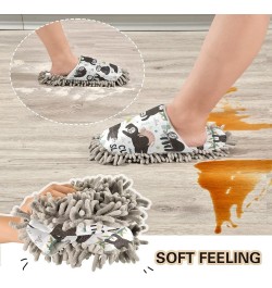 Unisex Fuzzy Slippers, Cozy Floor Dusting Cleaning Mop Shoes for Men Women M-L Multi 11 $9.99 Slippers