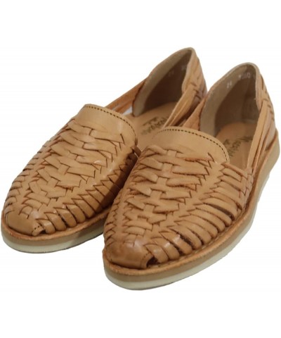 Sandals women Huarache Sandal Colorful Leather Mexican Style 3050 Flat Tan $32.39 Sandals