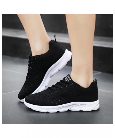 Pink Sneakers for Women Christmas, Women Platform Sandals Orthopedic Slip-on Walking Shoes Fashion Flat Casual Shoes Black $1...