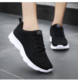 Pink Sneakers for Women Christmas, Women Platform Sandals Orthopedic Slip-on Walking Shoes Fashion Flat Casual Shoes Black $1...