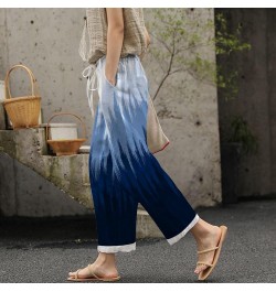 Ladies Fashion Everything Loose Version Type Tie Belt is Still Cool Women Office Wear Pants B-blue $14.49 Outdoor Shoes