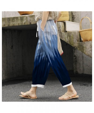 Ladies Fashion Everything Loose Version Type Tie Belt is Still Cool Women Office Wear Pants B-blue $14.49 Outdoor Shoes