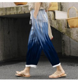 Ladies Fashion Everything Loose Version Type Tie Belt is Still Cool Women Office Wear Pants B-blue $14.49 Outdoor Shoes