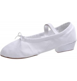 Women's Canvas Dance Shoes Soft Soled Training Shoes Ballet Shoes Sandals Dance Casual Leather Shoes for Women White $13.46 A...